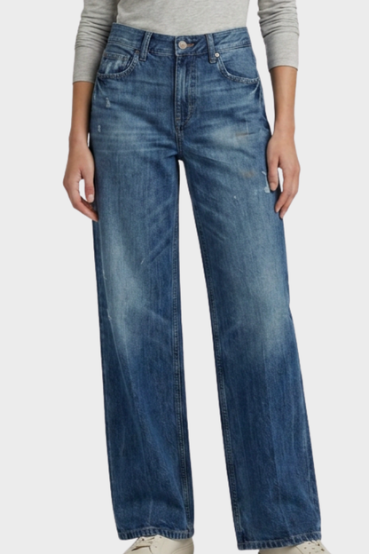Women's Wide Leg Jeans with Used Look