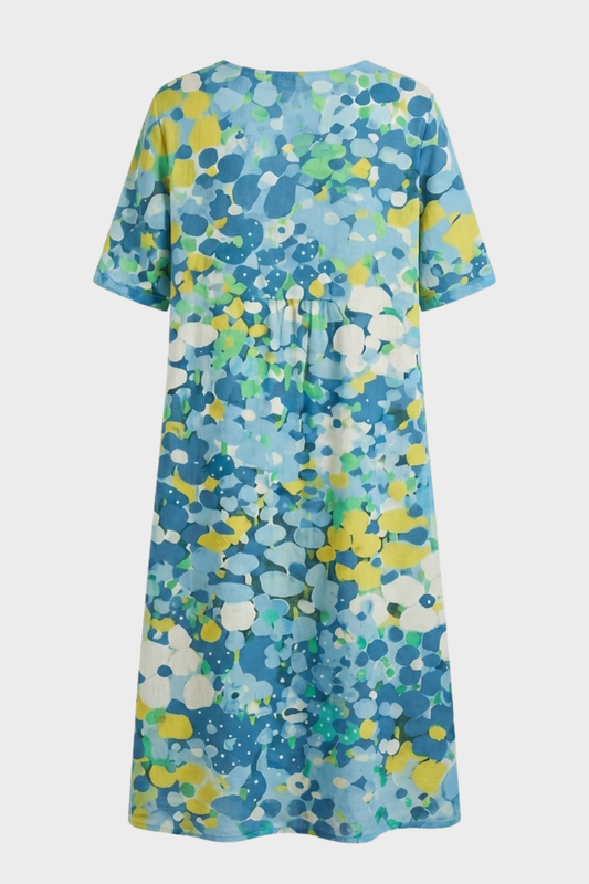 Women's Floral Midi Dress | Pockets