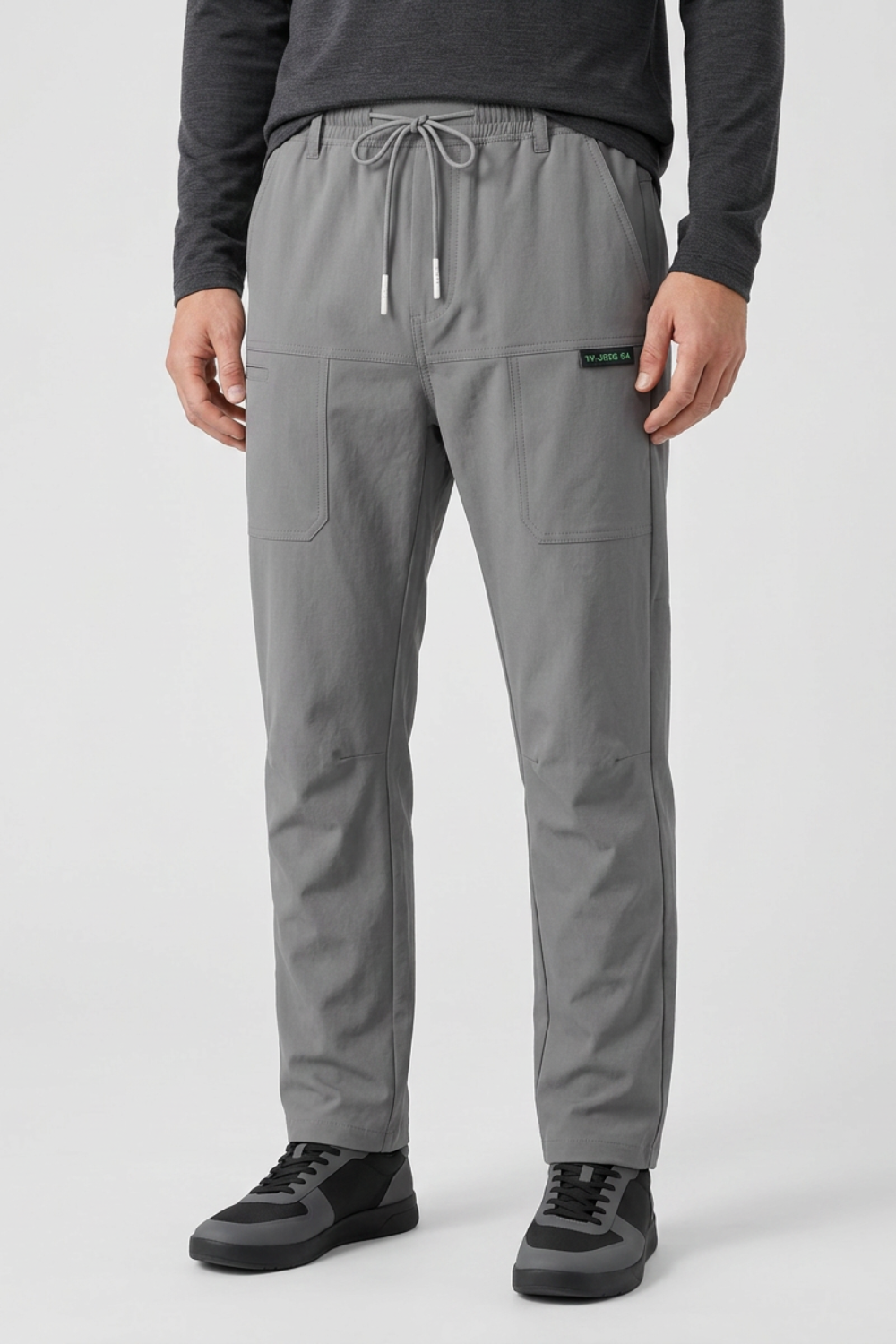 Men's Slim Fit Trousers with Side Pockets