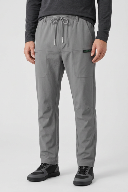 Men's Slim Fit Trousers with Side Pockets