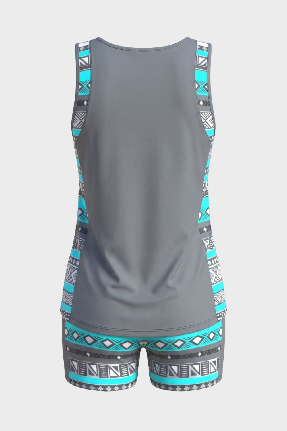 Women's Printed Tankini Swimsuit | V Neck