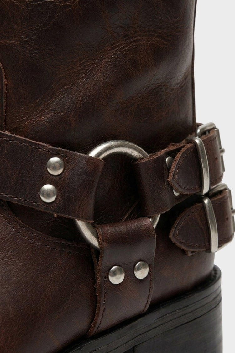 Women's Slouch Boots | Buckle Strap