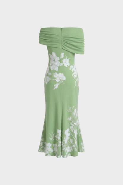 Women's Bardot Floral Midi | Fishtail