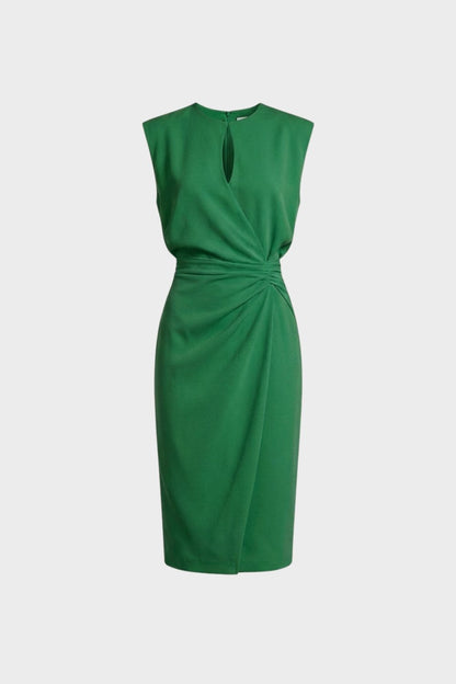 Women's Ruched Pencil Midi | Keyhole