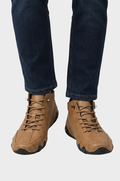 Men's Sneakers with Laces and Profile Sole