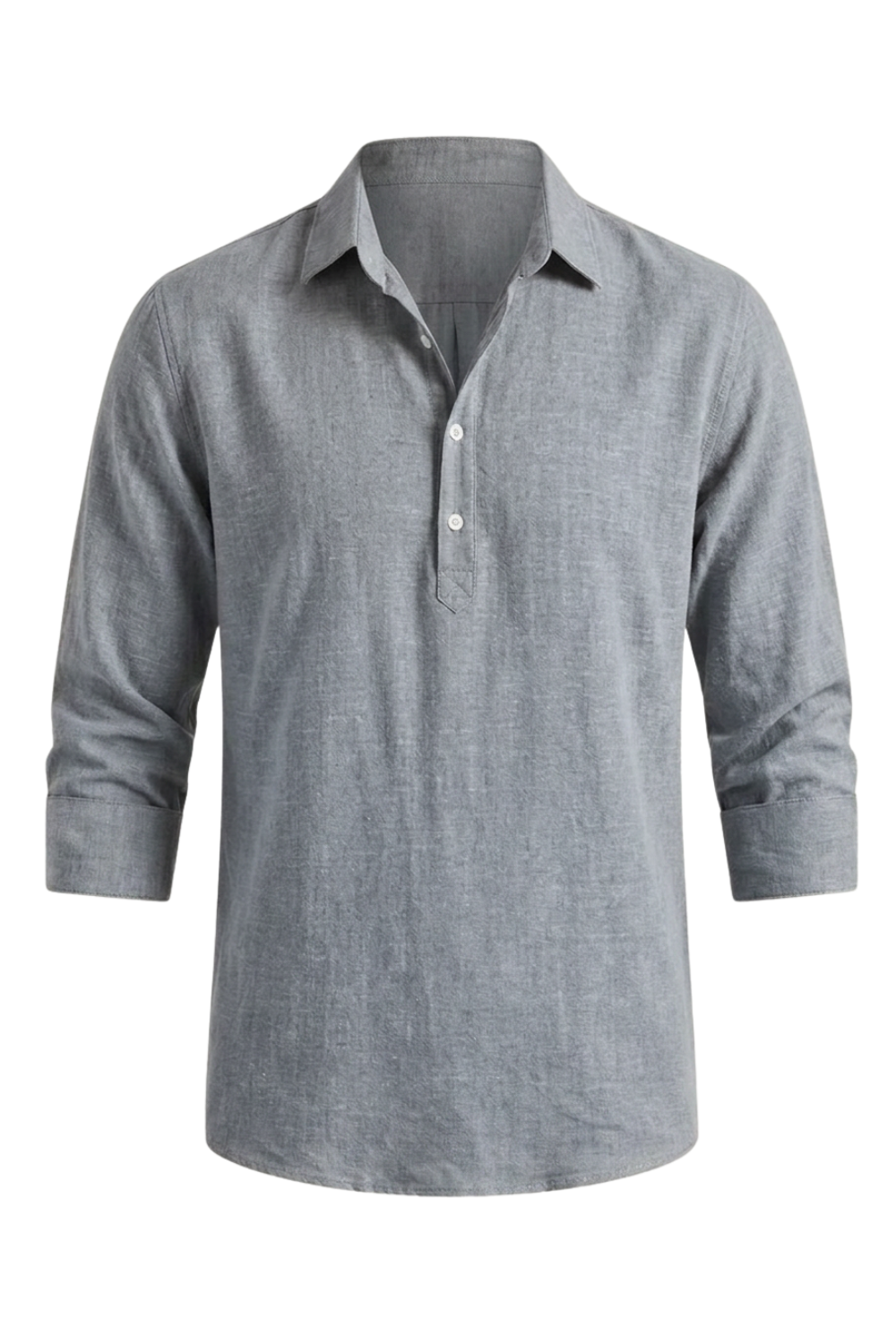 Men's Long Sleeve Shirt with Kent Collar