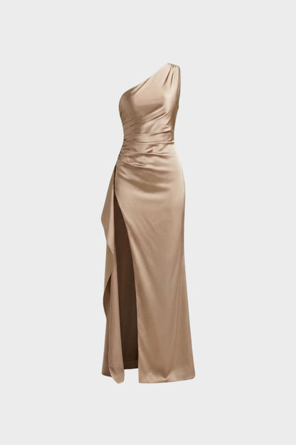 Women's One-Shoulder Maxi | Slit