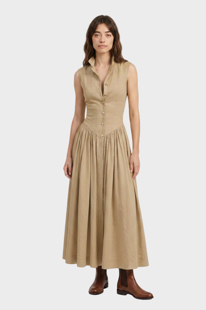 Women's Pleated A-Line Midi | Flare