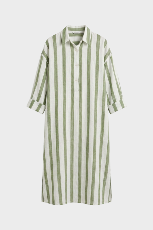 Women's Striped Shirt Dress | Maxi