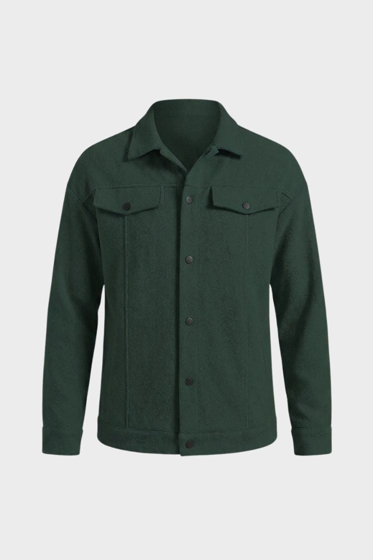 Men's Trucker Jacket | Snap Button Closure