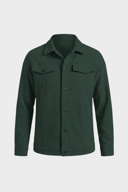 Men's Trucker Jacket | Snap Button Closure