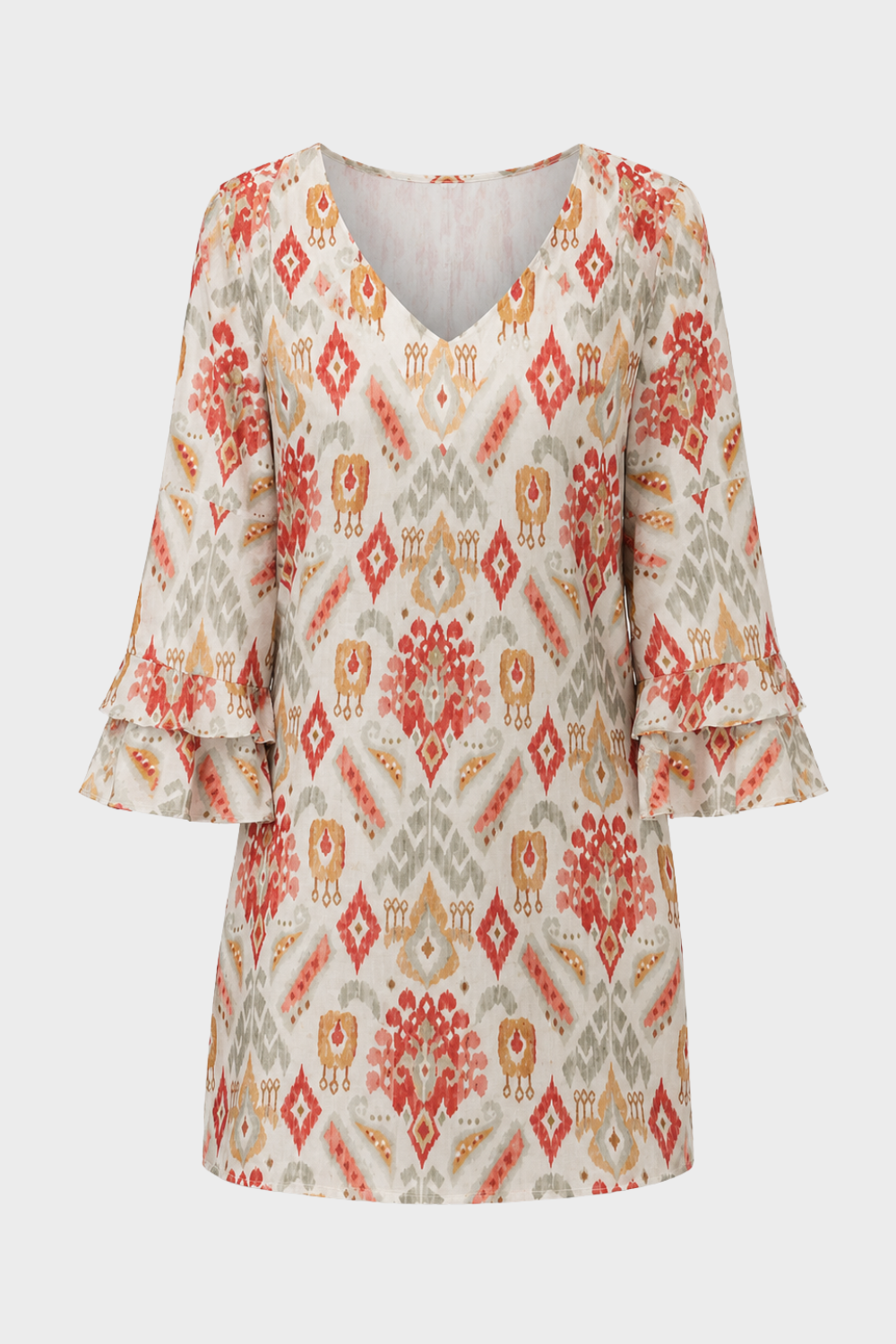 Women's Flare-Sleeve Mini | V-Neck