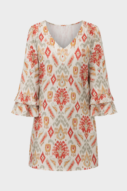Women's Flare-Sleeve Mini | V-Neck