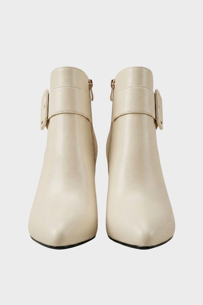 Women's Pointed Ankle Boots | Buckle Strap