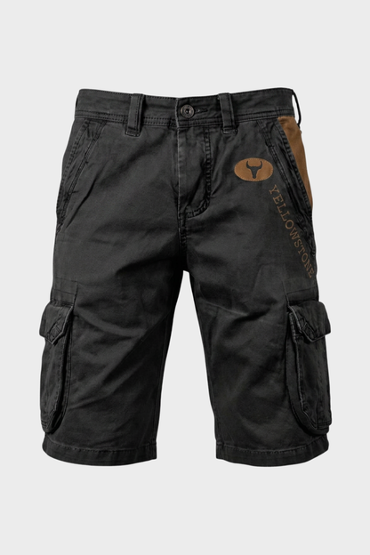 Men's Cargo Shorts with Pockets and Belt