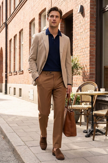 Men's Suit Trousers Slim Fit