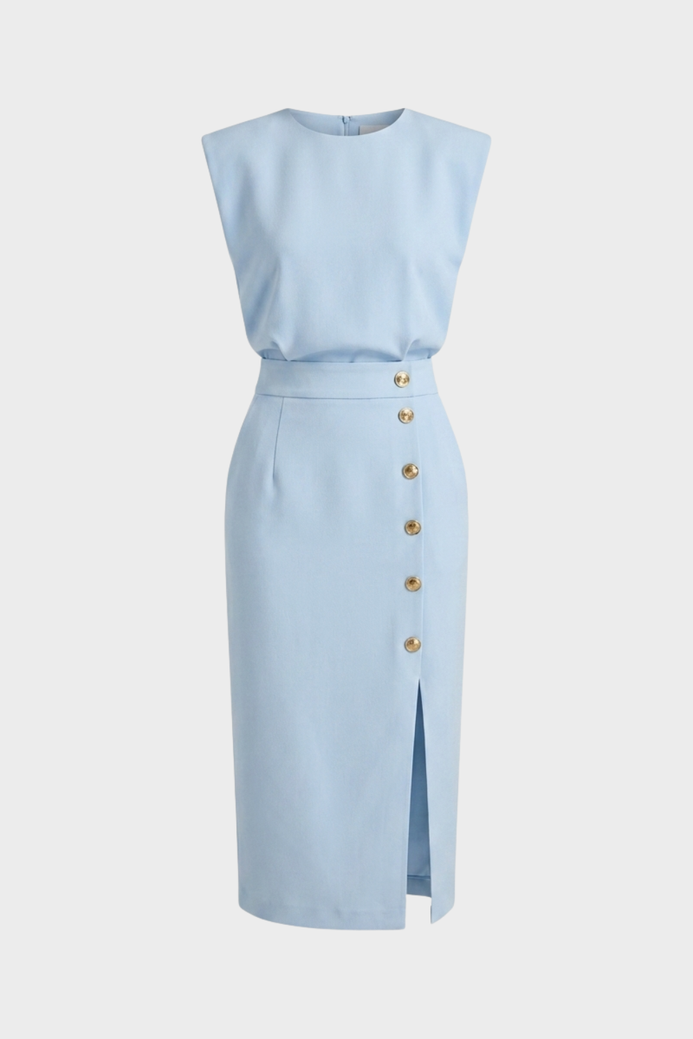 Women's Fitted Midi | Button Slit