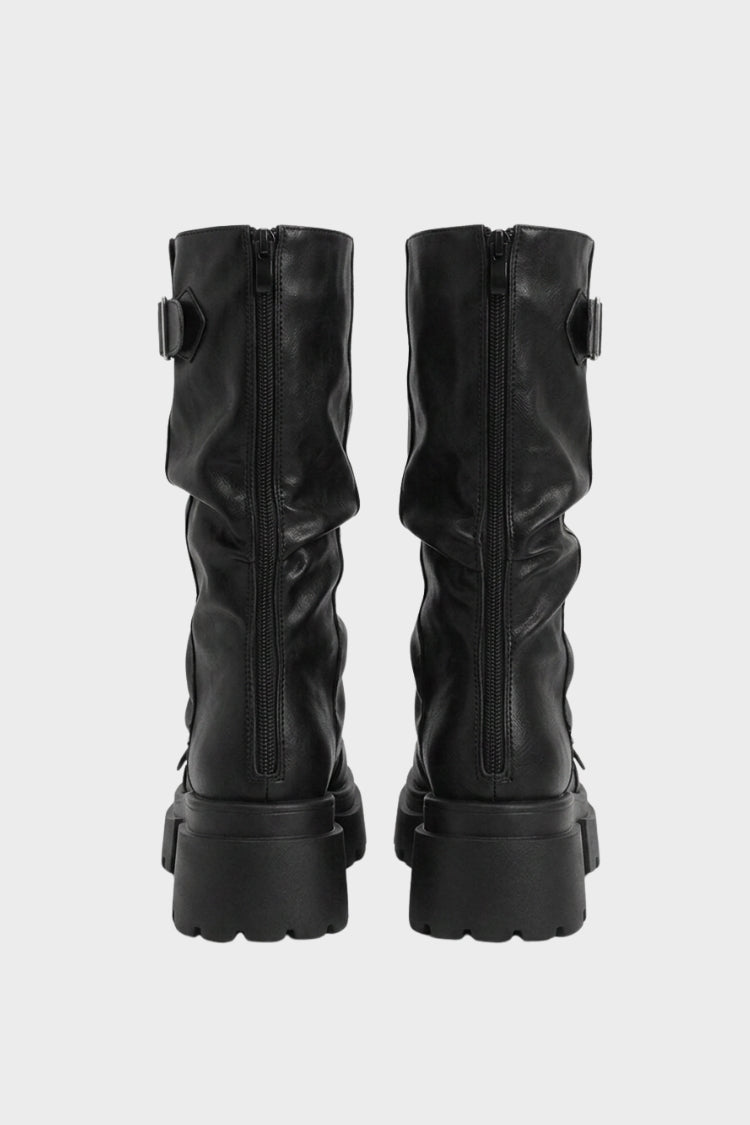 Women's Slouch Boots | Buckle Strap