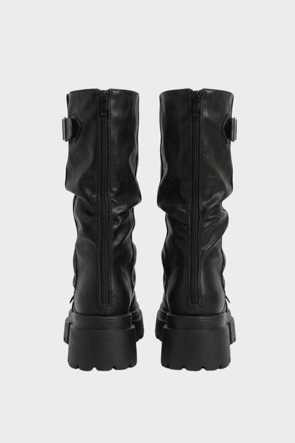 Women's Slouch Boots | Buckle Strap