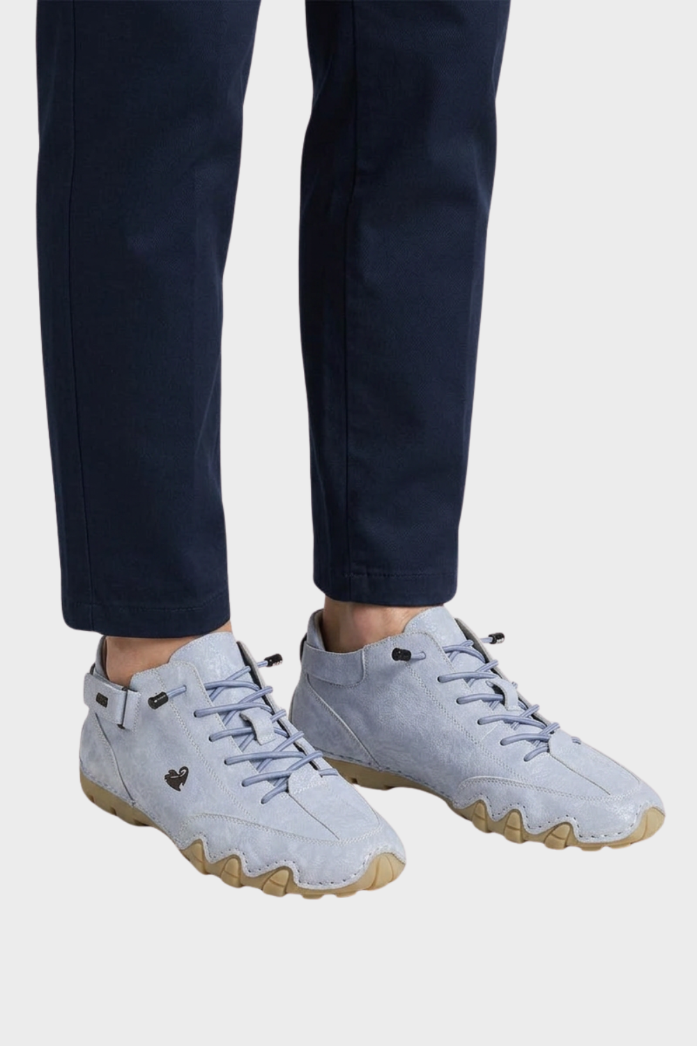 Men's Sneakers with Laces and Profile Sole