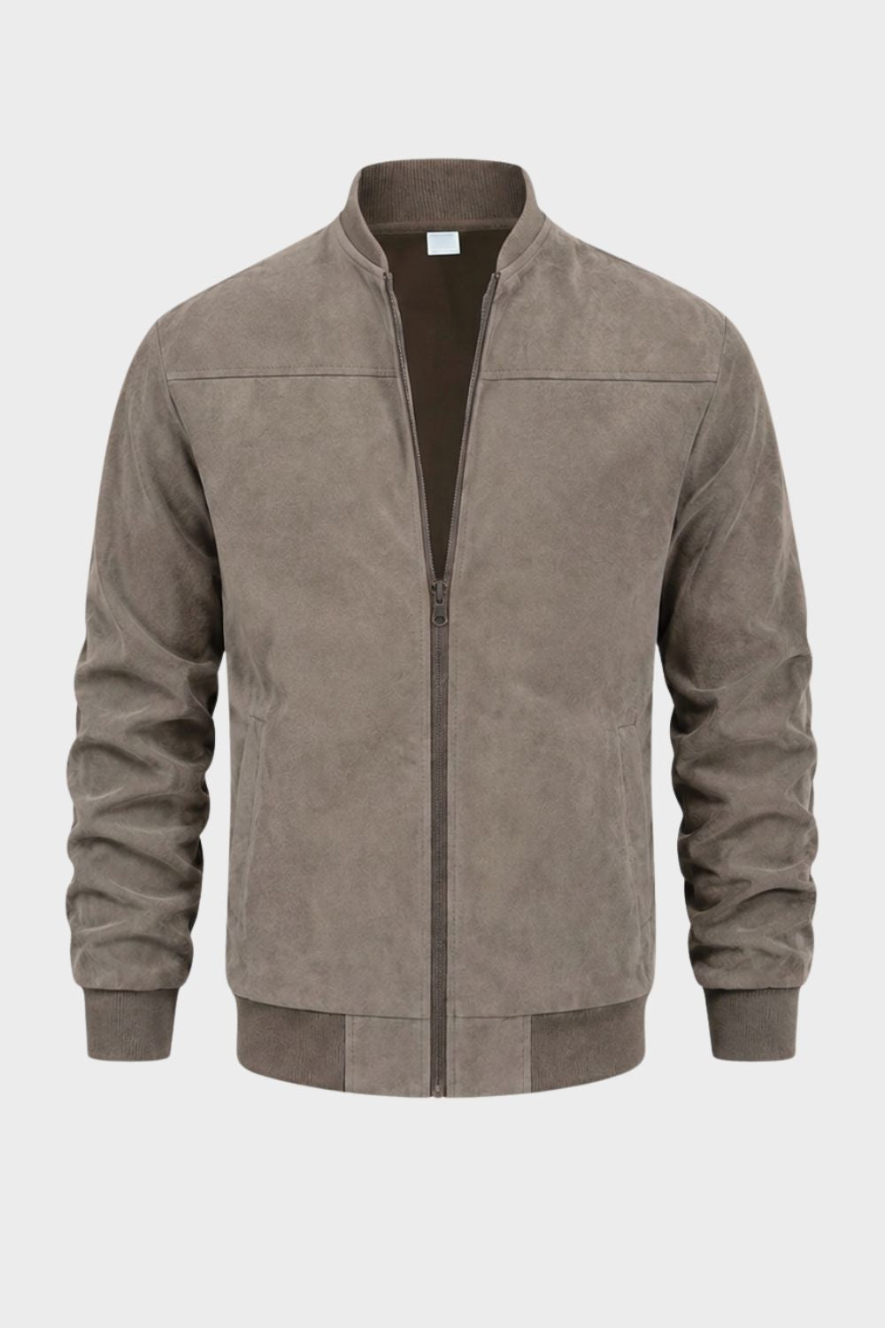 Men's Bomber Jacket | Stand Collar — Khaki
