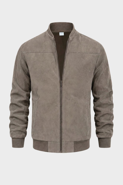 Men's Bomber Jacket | Stand Collar — Khaki