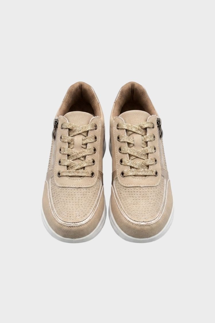 Women's Sneakers with Zip and Laces