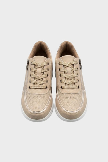 Women's Sneakers with Zip and Laces