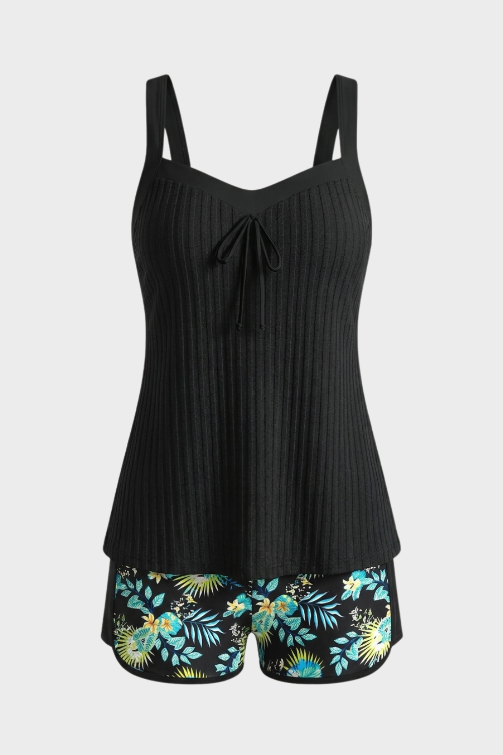 Women's Tankini Swimsuit with Shorts | Bow Front