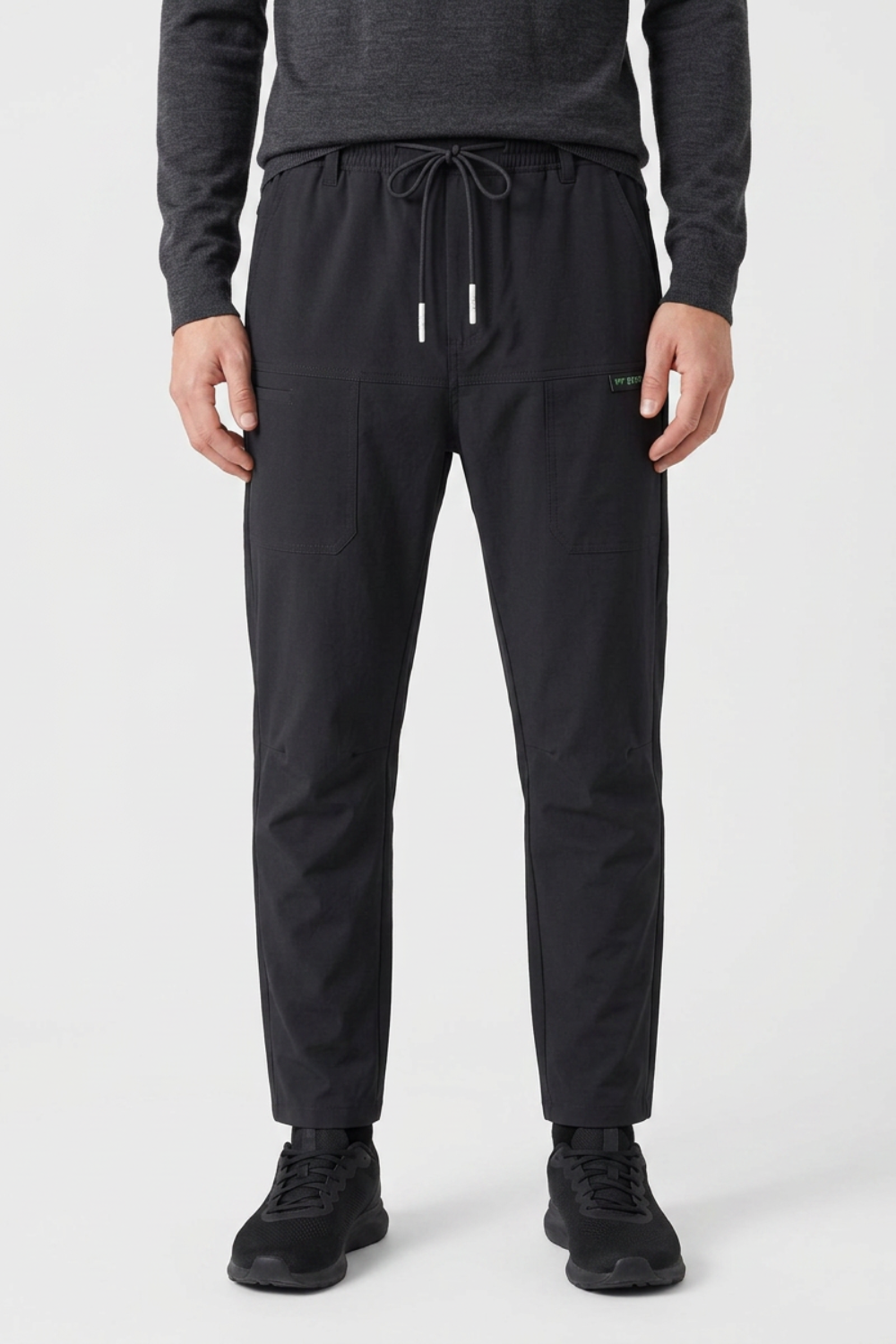 Men's Slim Fit Trousers with Side Pockets
