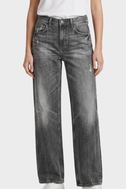 Women's Wide Leg Jeans with Used Look