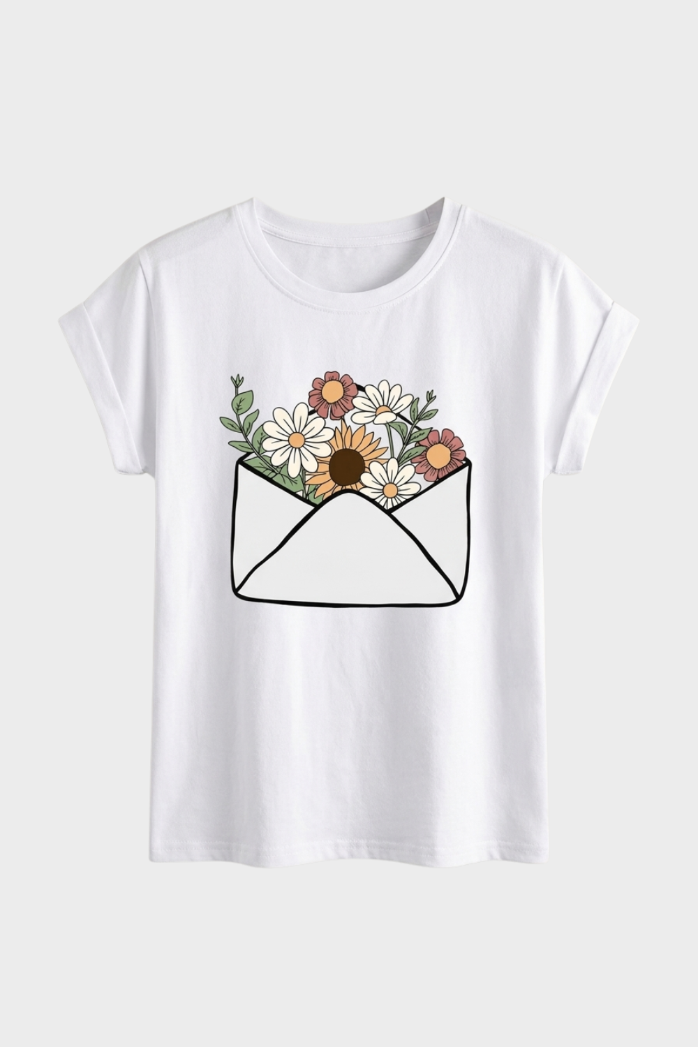 Women's Graphic T-Shirt | Heart Print