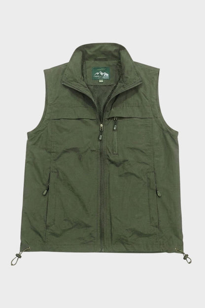 Men's Utility Vest | Stand Collar
