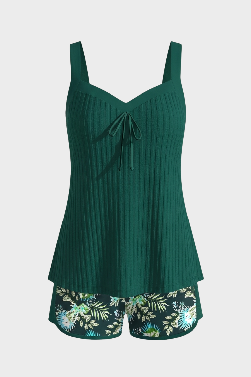 Women's Tankini Swimsuit with Shorts | Bow Front