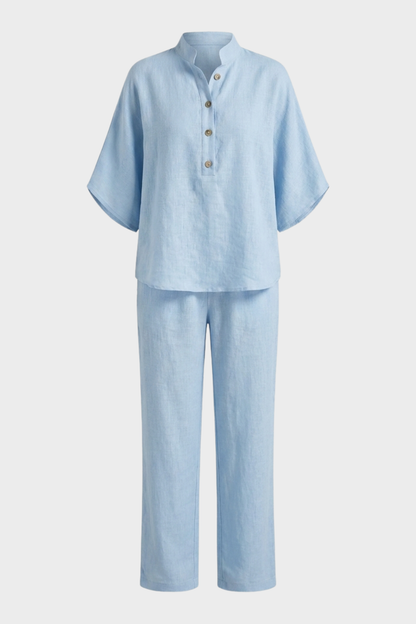 Women's Linen-Look Co-Ord | Wide-Leg