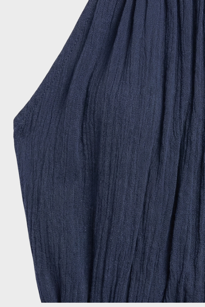 Women's High-Neck Jumpsuit | Wide-Leg