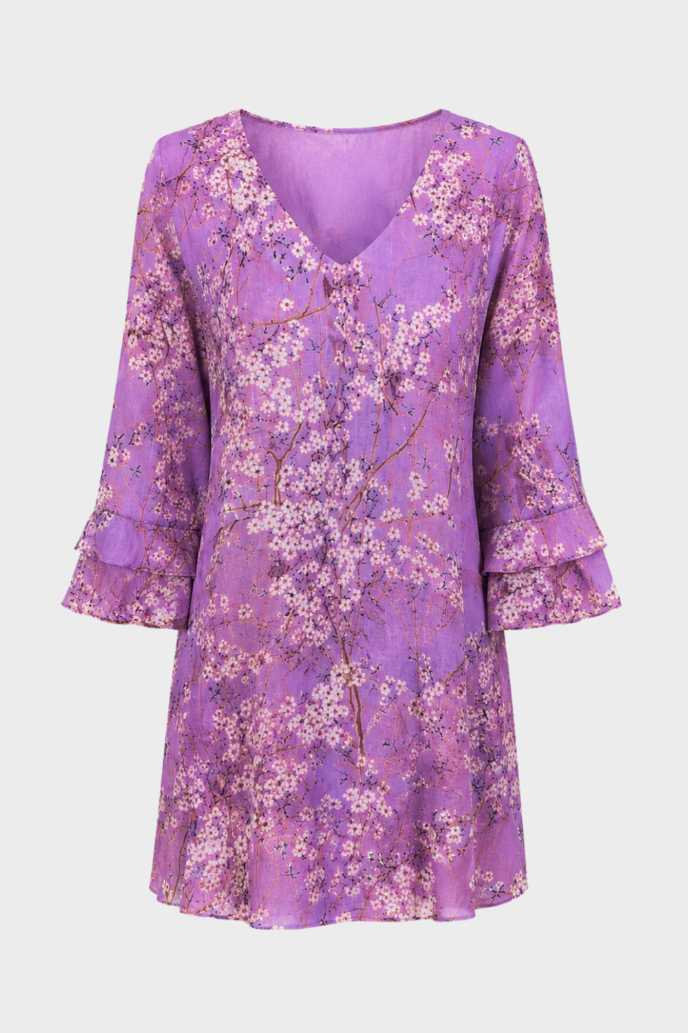 Women's Flare-Sleeve Mini | V-Neck