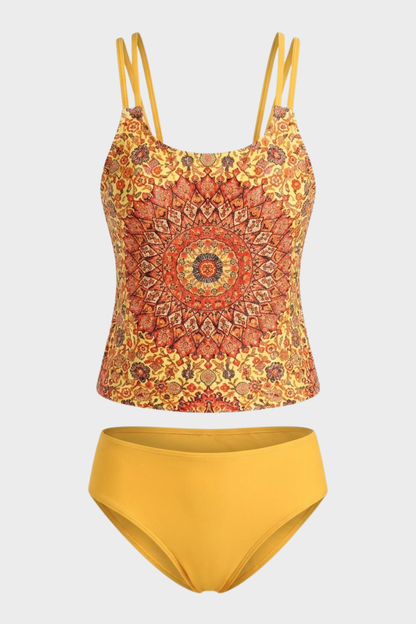 Women's Tankini Swimsuit | Boho Print