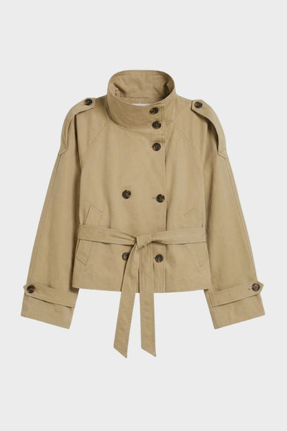 Women's Crop Trench Jacket | Belted