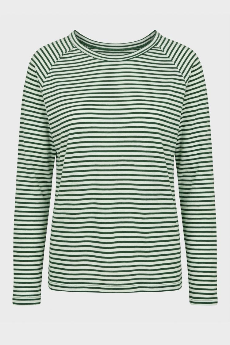Women's Striped Long-Sleeve Shirt | Raglan