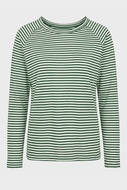 Women's Striped Long-Sleeve Shirt | Raglan