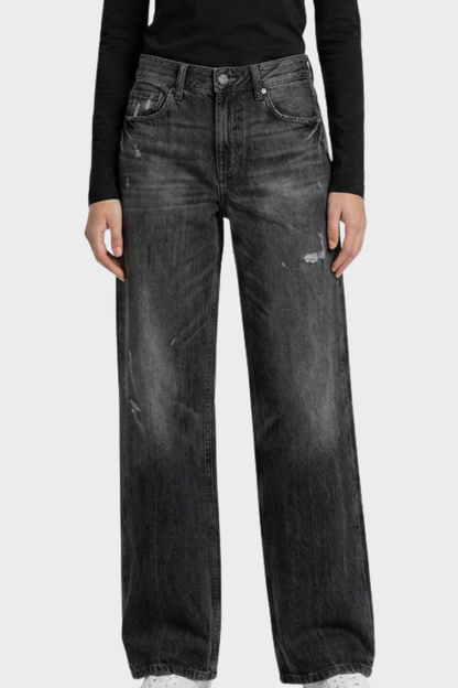 Women's Wide Leg Jeans with Used Look