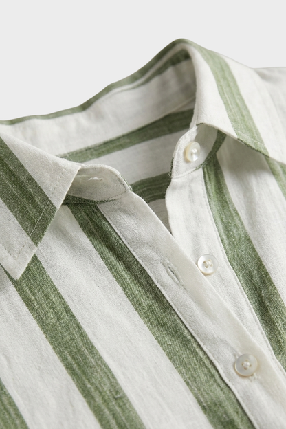 Women's Striped Shirt Dress | Maxi