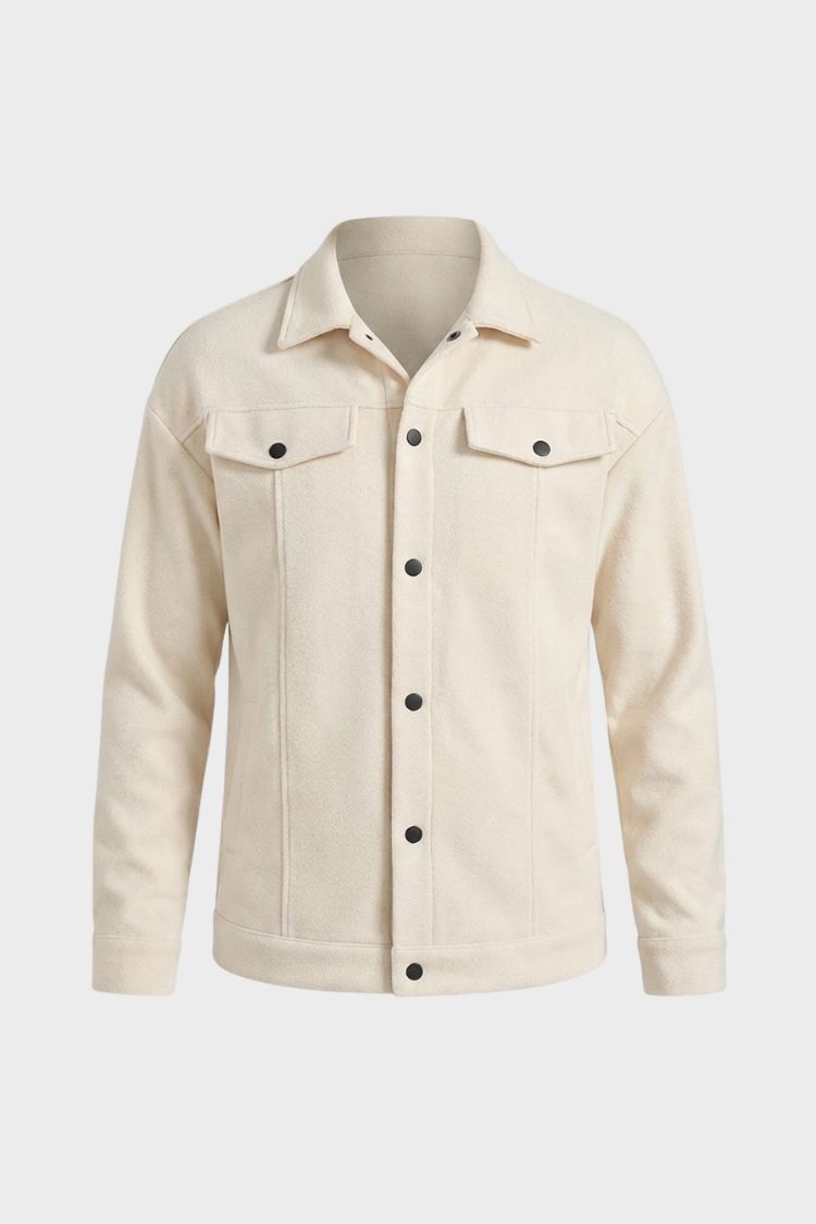 Men's Trucker Jacket | Snap Button Closure