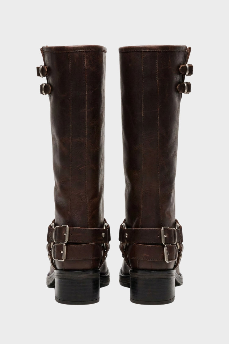 Women's Slouch Boots | Buckle Strap