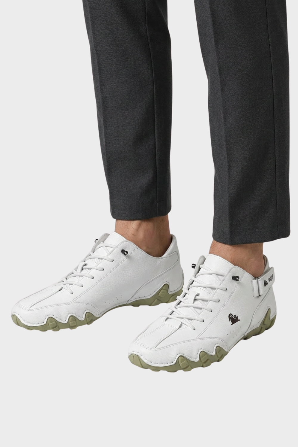 Men's Sneakers with Laces and Profile Sole