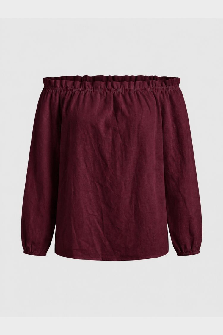 Women's Off-Shoulder Blouse | Long Sleeves