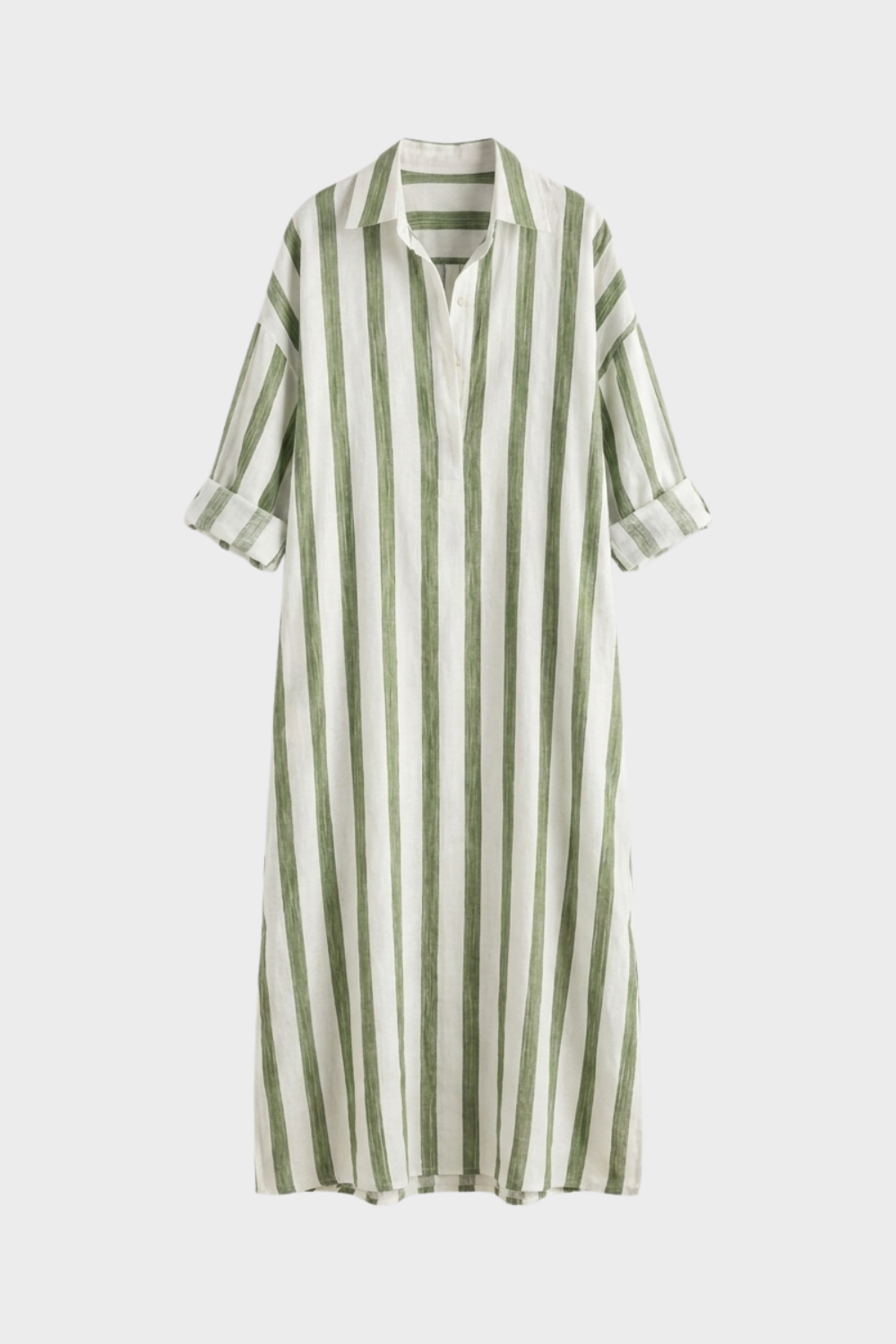 Women's Striped Shirt Dress | Maxi