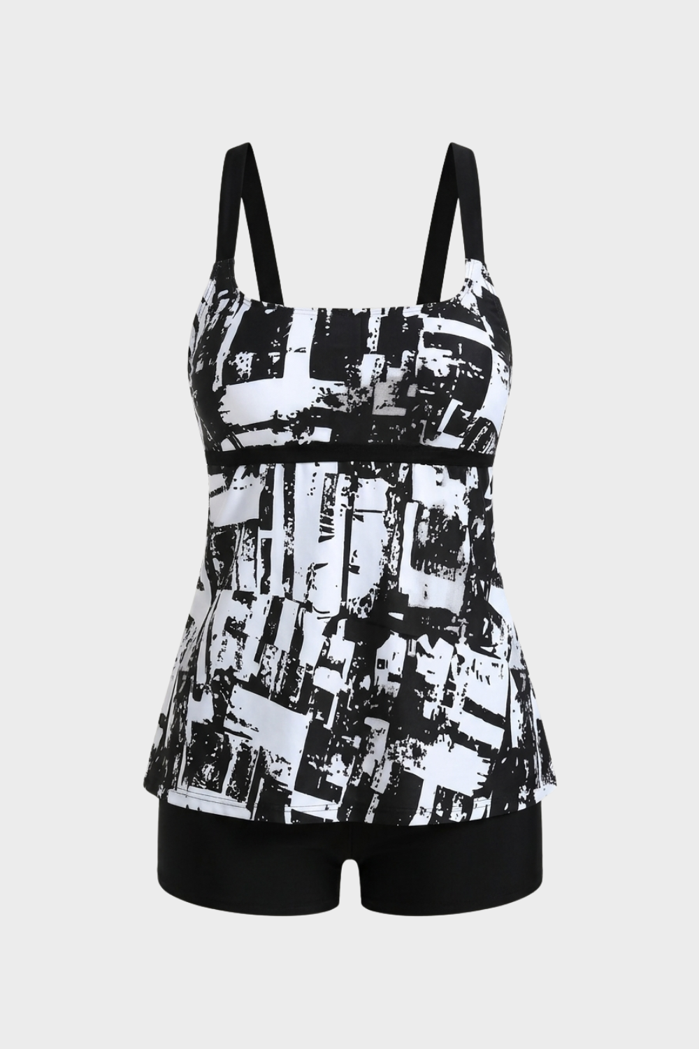 Women's Printed Tankini Swimsuit | Square Neck