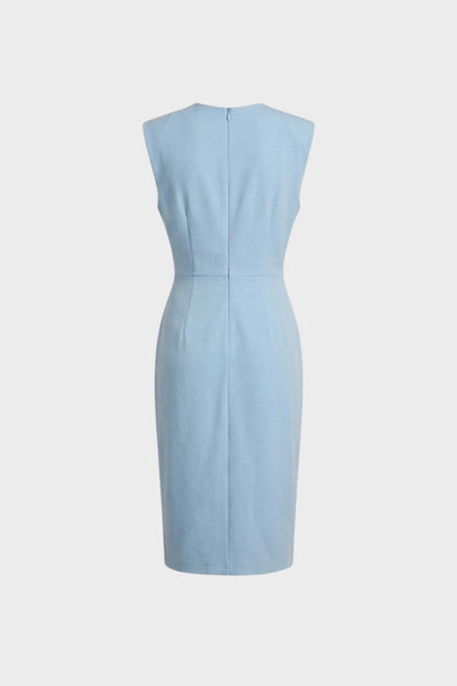 Women's Ruched Pencil Midi | Keyhole